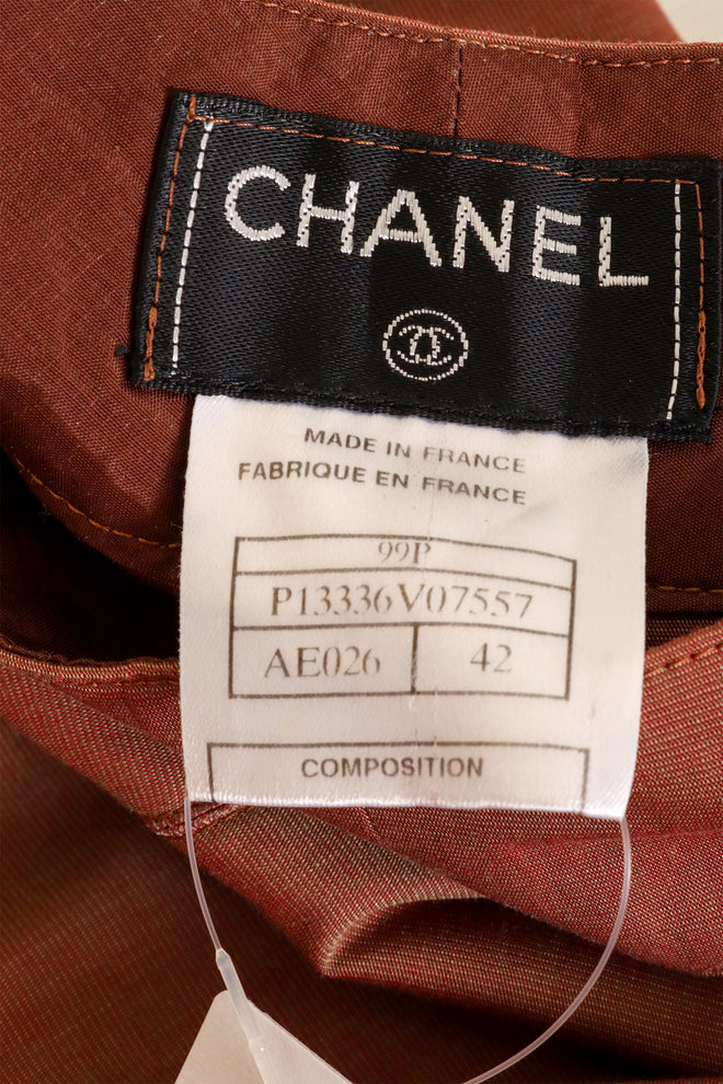 Vintage Chanel Iridescent Carwash Skirt label @ Recess LA