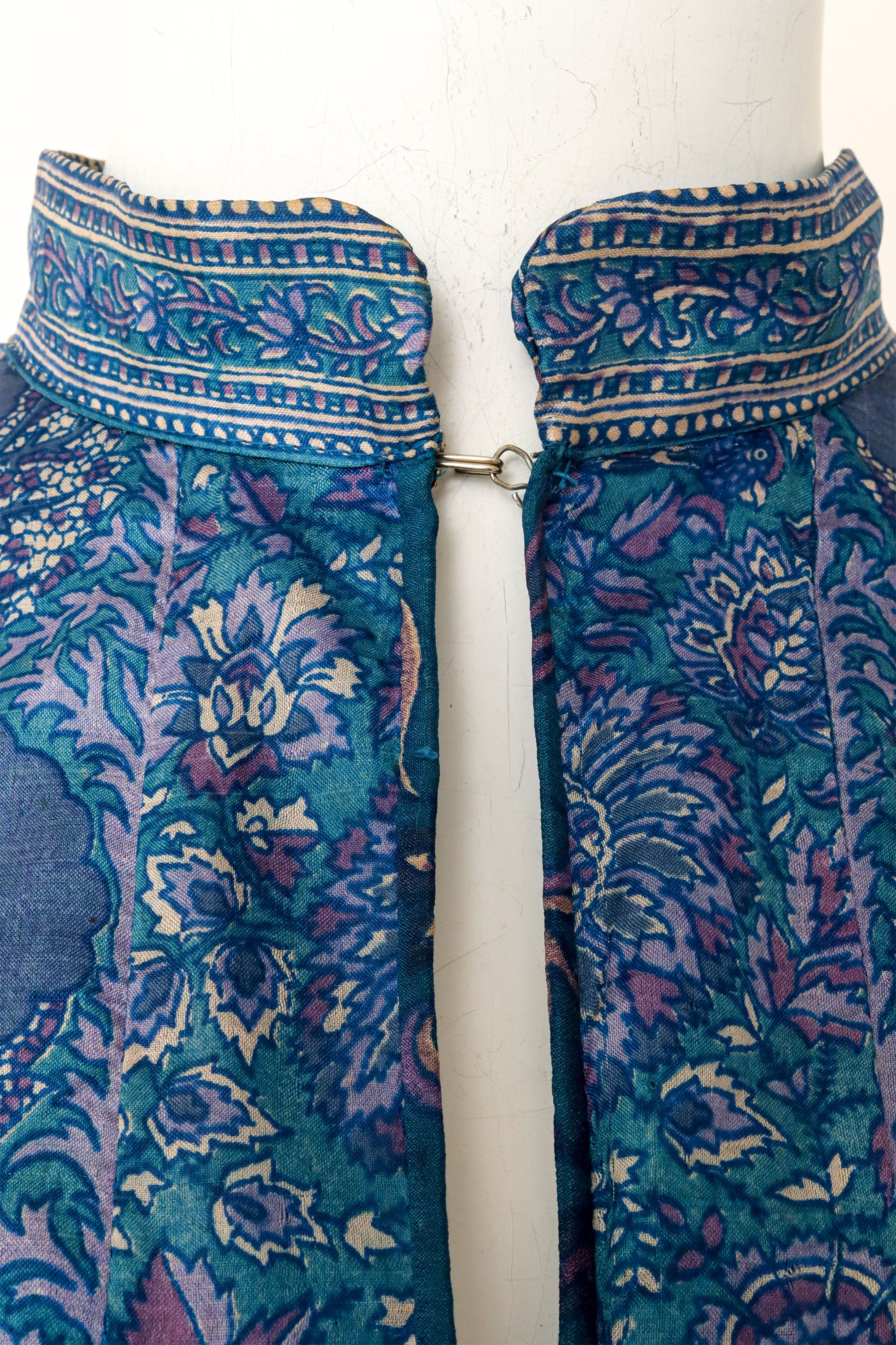 peasant dress by Ritu Kumar on mannequin neck yellowing close @ Recess LA