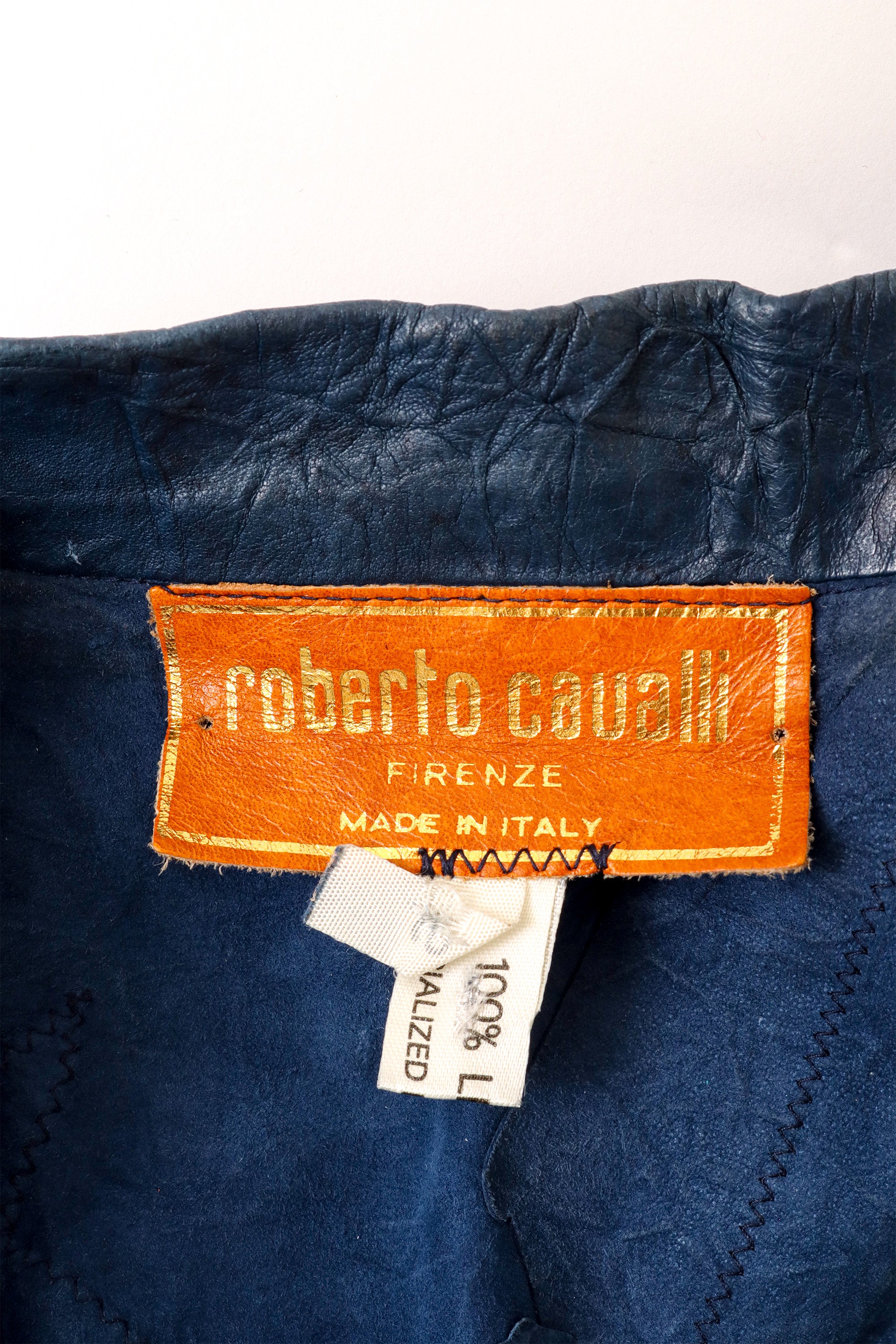 leather blazer by Roberto Cavalli label @ Recess LA