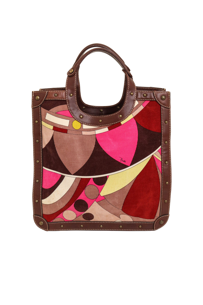 Printed Corduroy Tote Bag by Emilio Pucci @ Recess LA