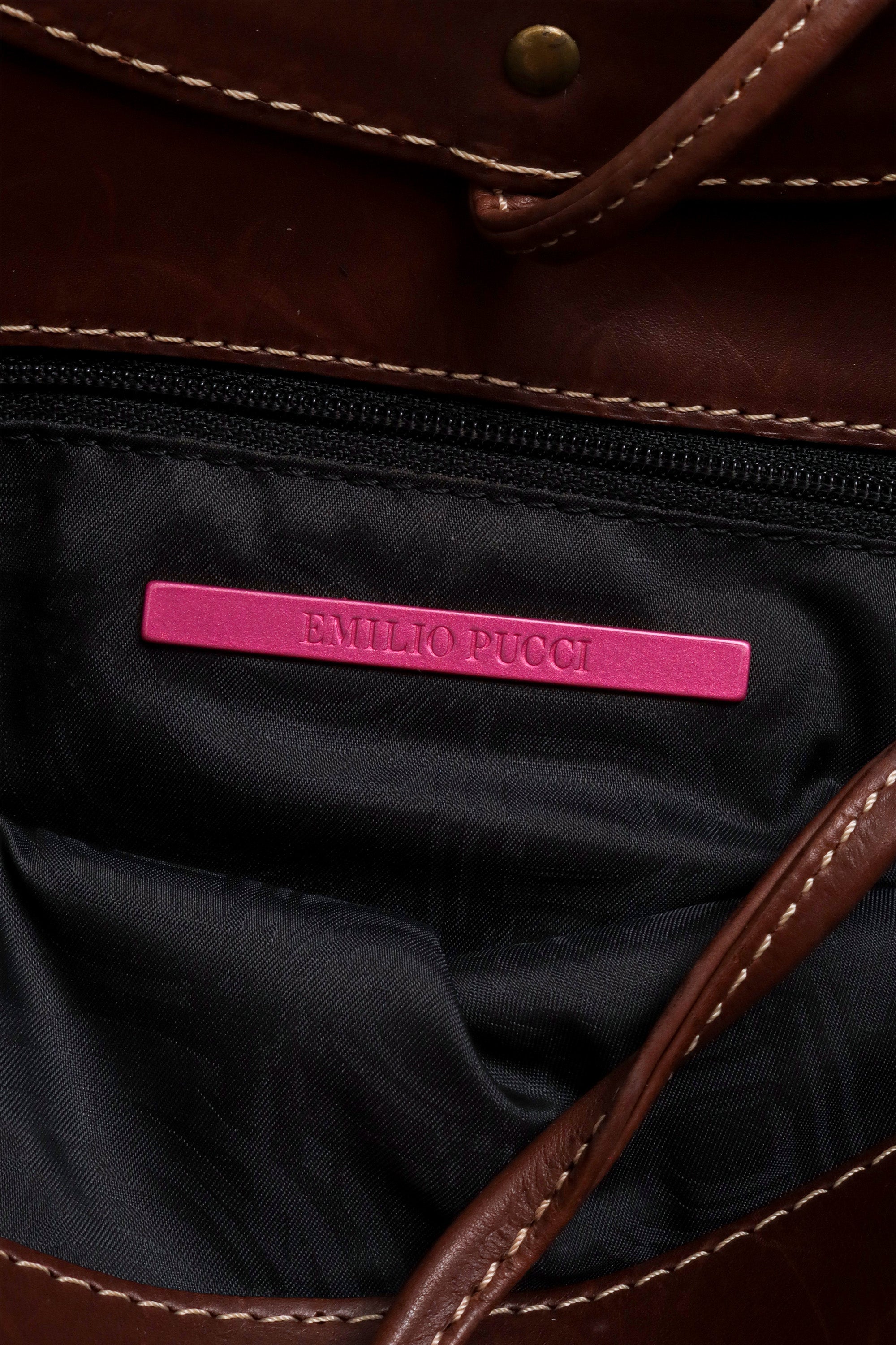 Printed Corduroy Tote Bag by Emilio Pucci signature @ Recess LA