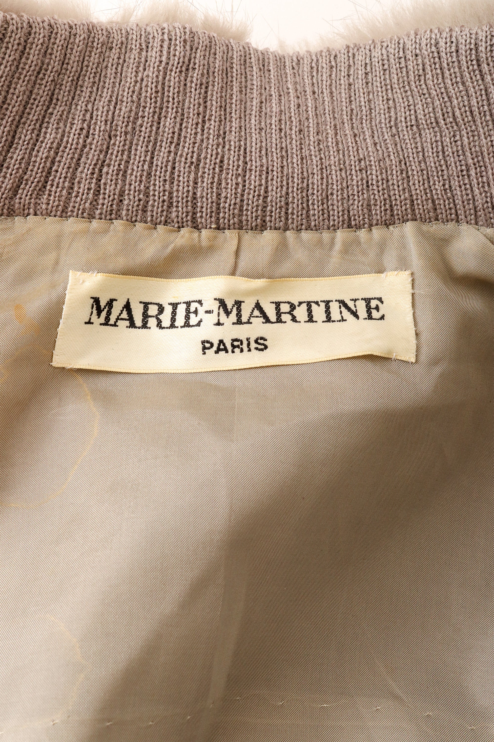 Fur Stripe Cropped Cardigan