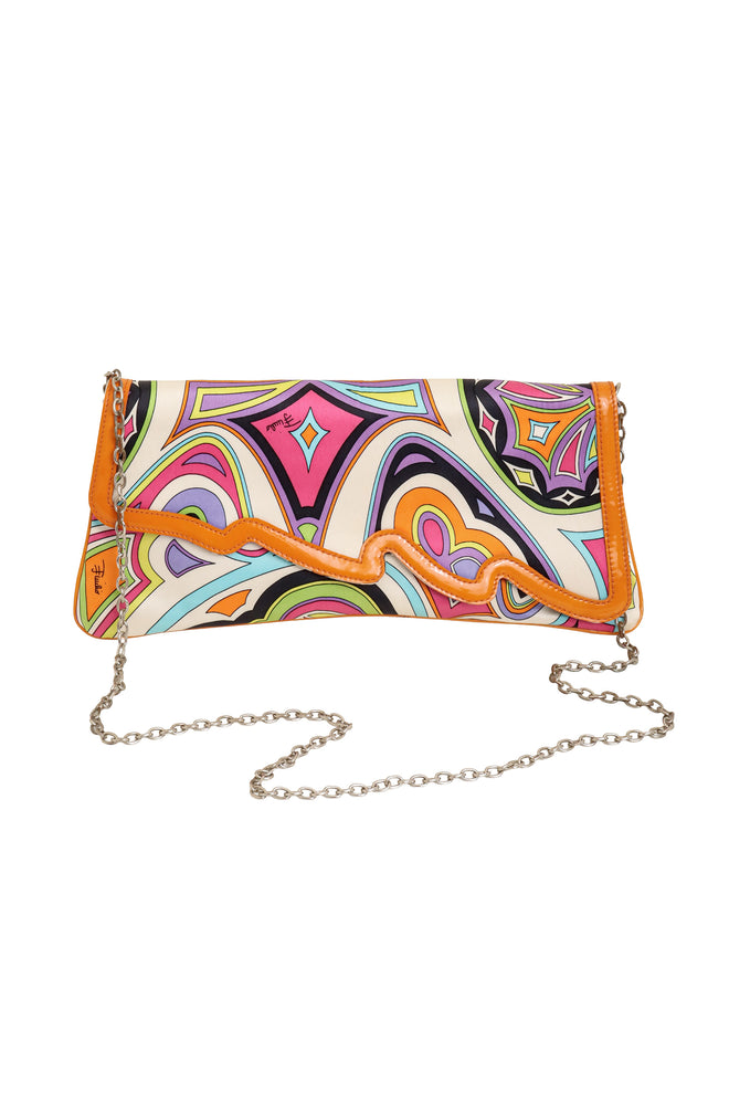 Mod Print Chain Clutch by Emilio Pucci @ Recess LA