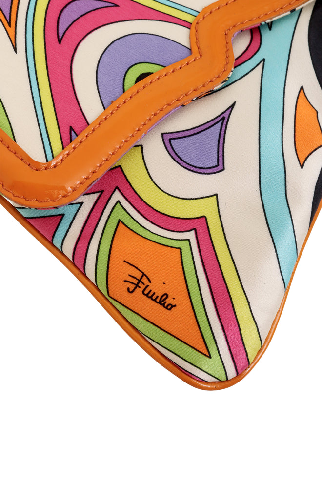 Mod Print Chain Clutch by Emilio Pucci signature @ Recess LA