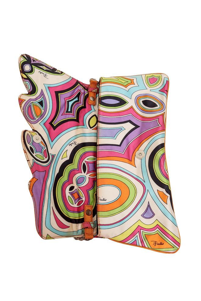 Mod Print Chain Clutch by Emilio Pucci opened @ Recess LA