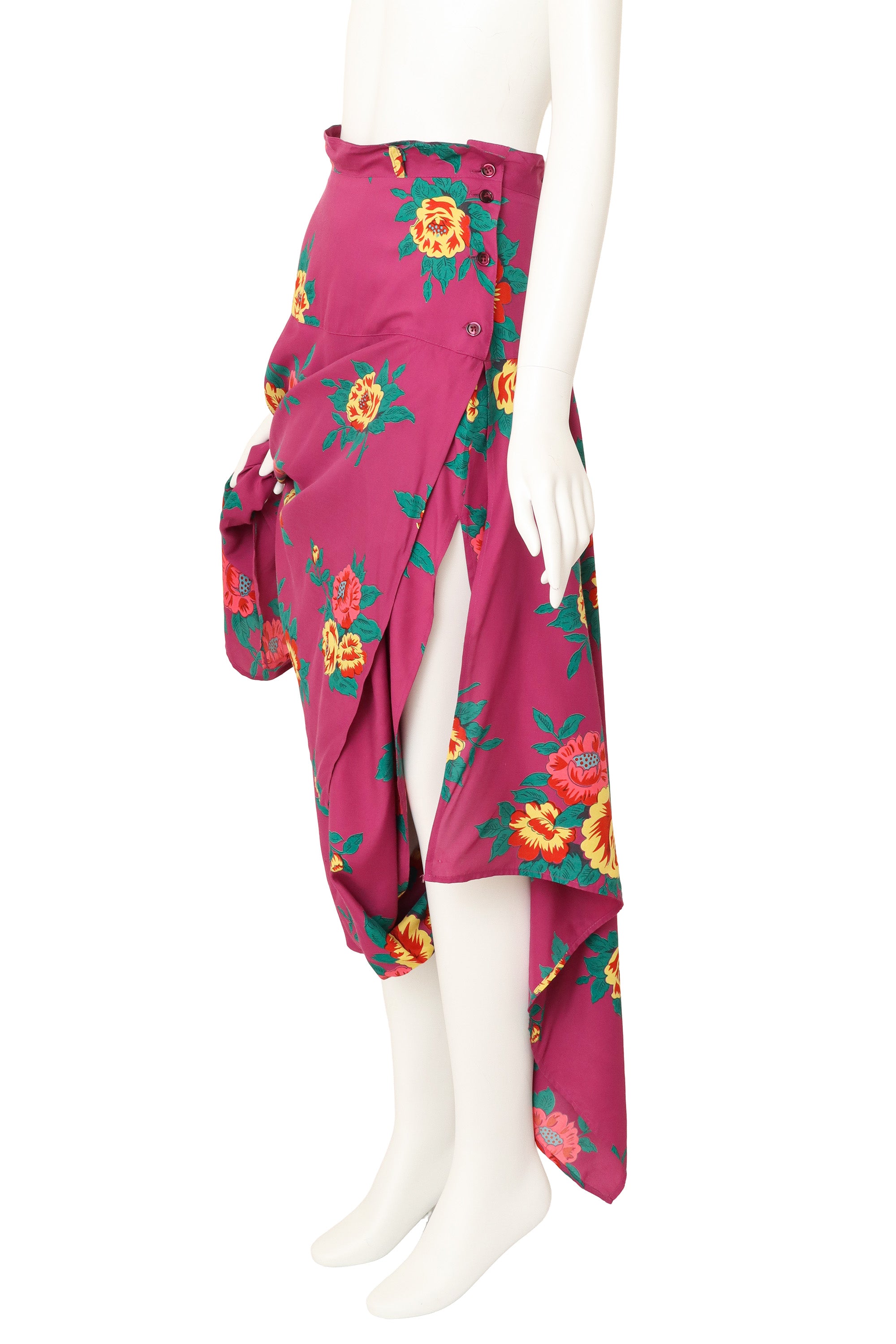 draped skirt pant by Kenzo on mannequin side close @ Recess LA