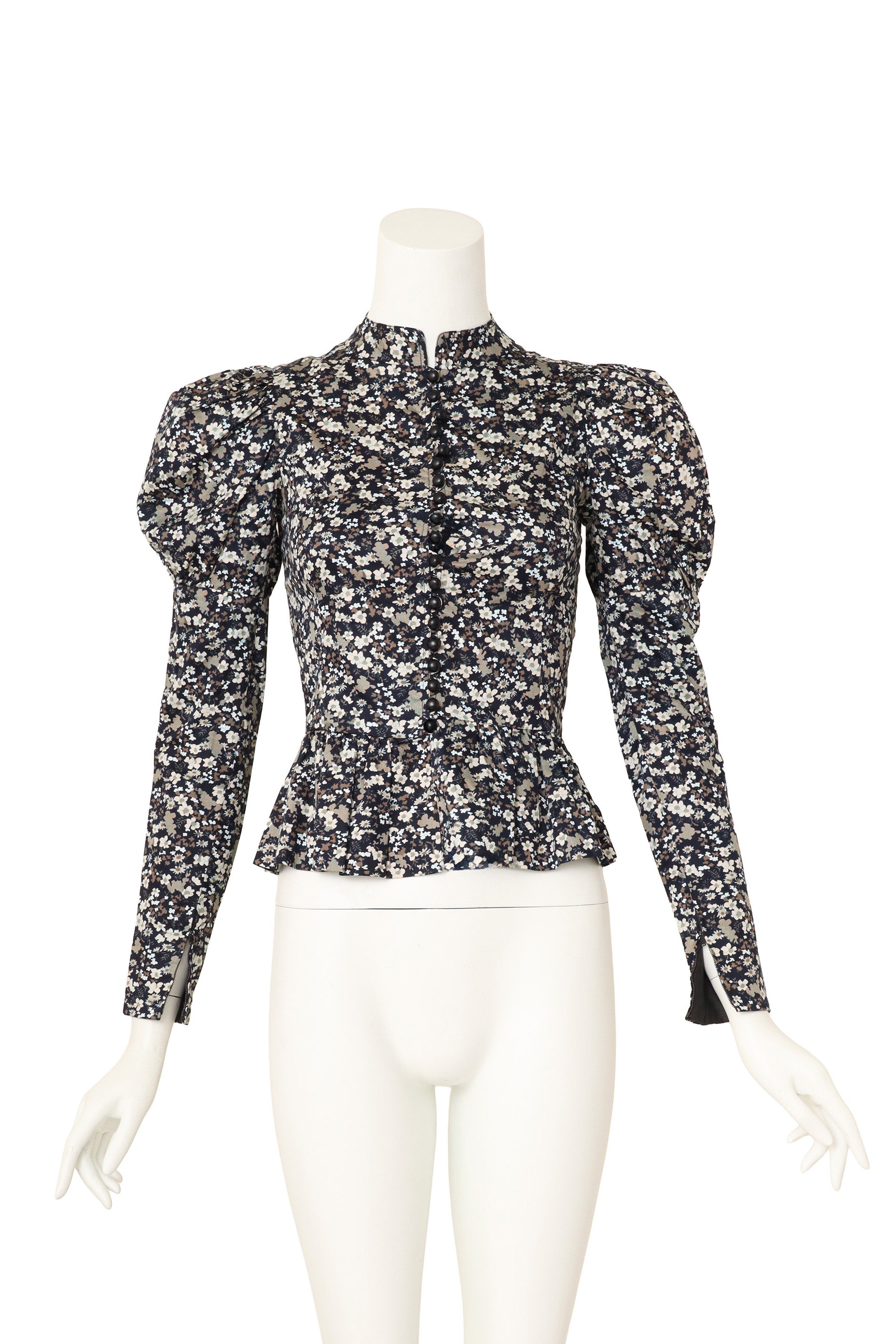 peplum blouse by Saint Laurent on mannequin @ Recess LA