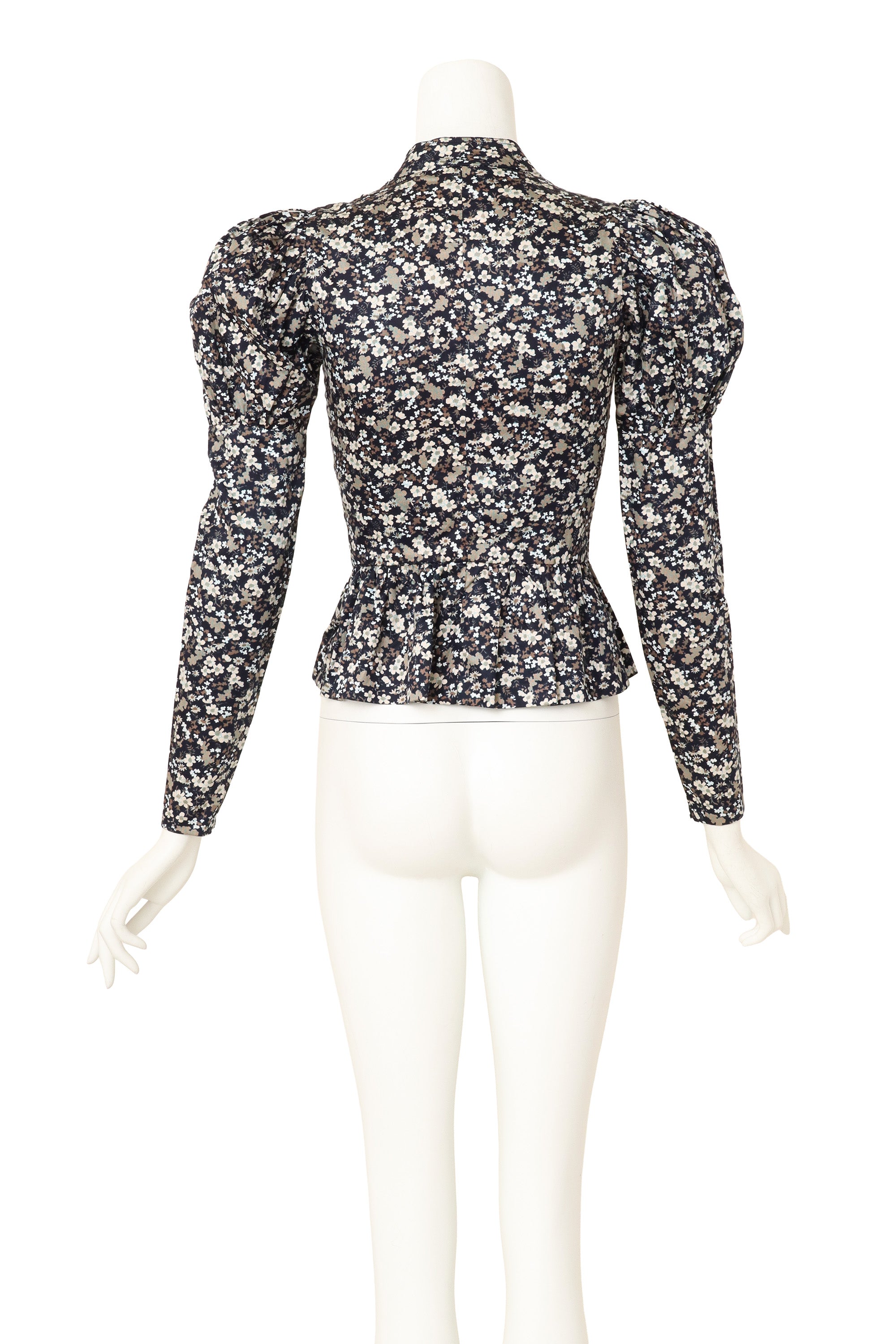 peplum blouse by Saint Laurent on mannequin back @ Recess LA