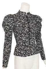peplum blouse by Saint Laurent on mannequin close @ Recess LA