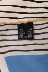 Vintage Courreges Graphic Grid Sketch Scarf label @ Recess LA