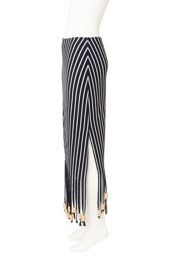 striped skirt skirt by Angelo Tarlazzi on mannequin side @ Recess LA