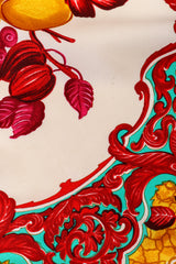 Vintage Celine Fruit Bowl Filigree Scarf marks @ Recess LA