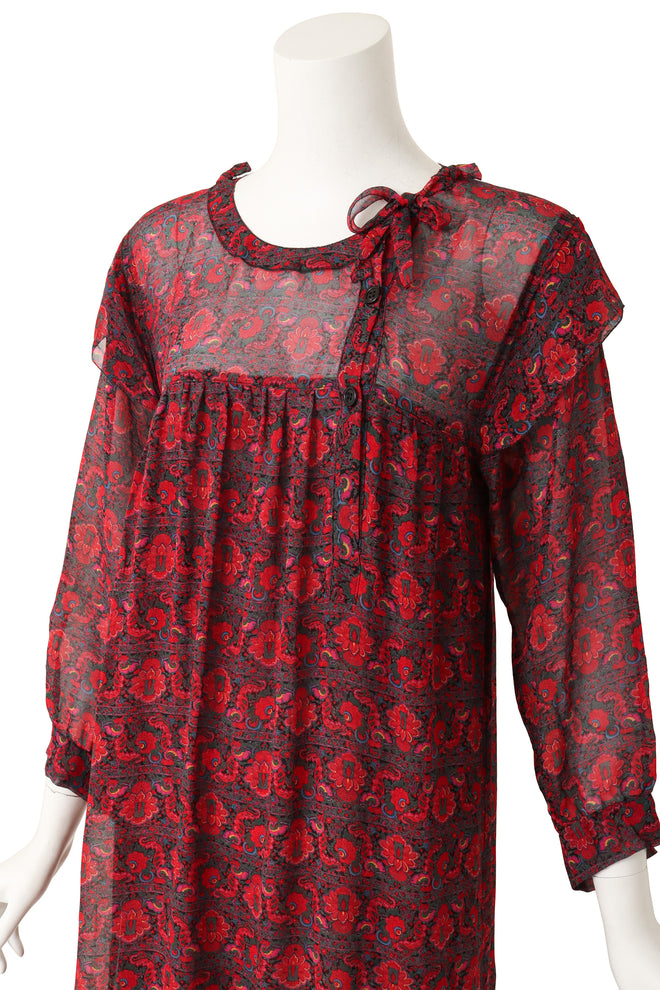 chiffon dress by Sonia Rykiel on mannequin close @ Recess LA