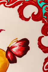 Vintage Celine Fruit Bowl Filigree Scarf marks close @ Recess LA