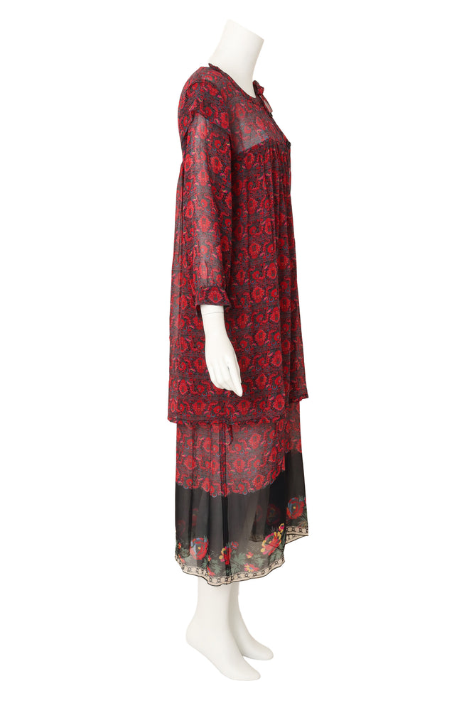 chiffon dress by Sonia Rykiel on mannequin side @ Recess LA