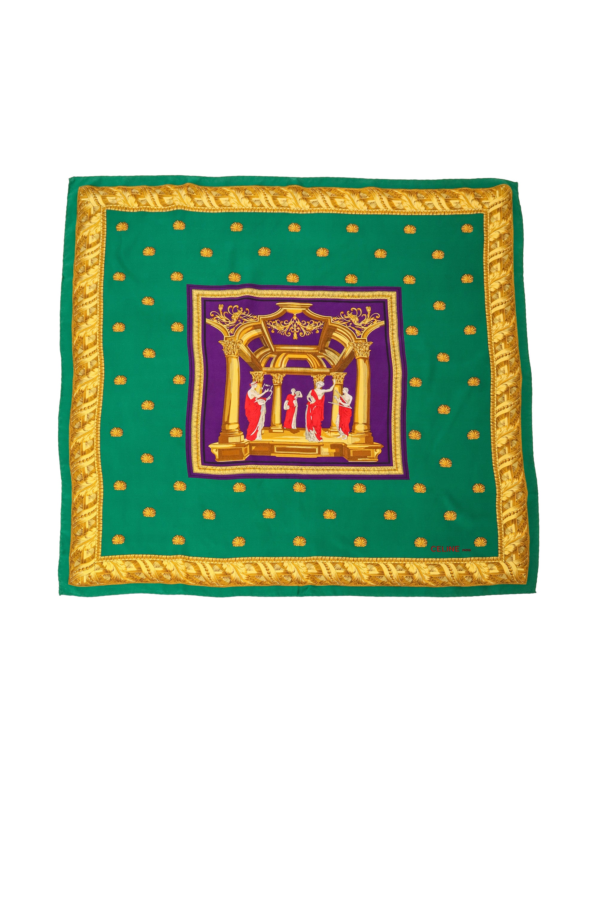Vintage Celine Greek Quartet Scarf @ Recess LA