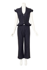ruffle suit set by Mugler on mannequin @ Recess LA