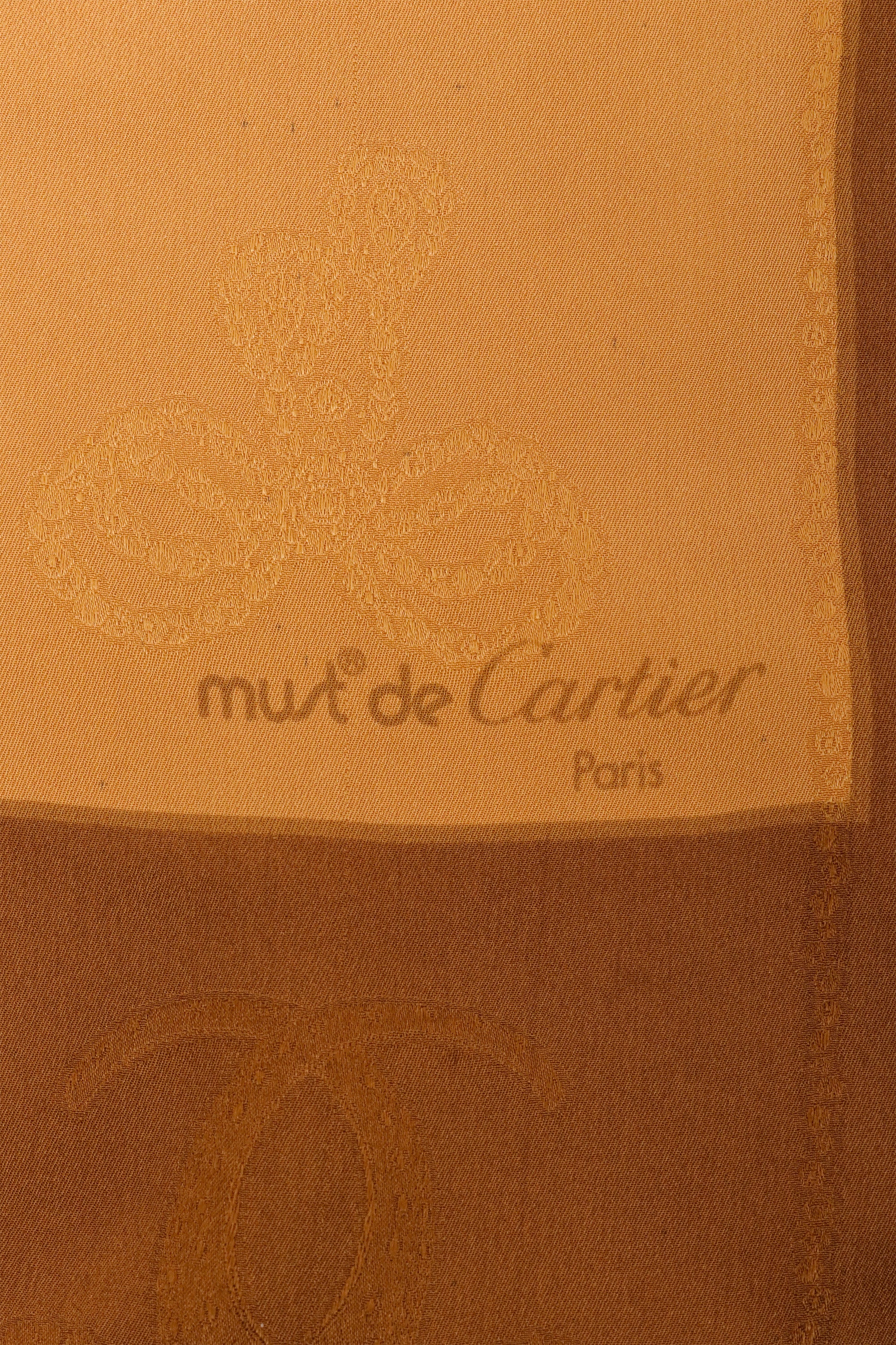 Vintage Cartier CC Logo Jacquard Scarf logo @ Recess LA