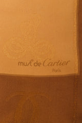 Vintage Cartier CC Logo Jacquard Scarf logo @ Recess LA