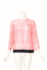 stripe silk top by Chanel on mannequin @ Recess LA