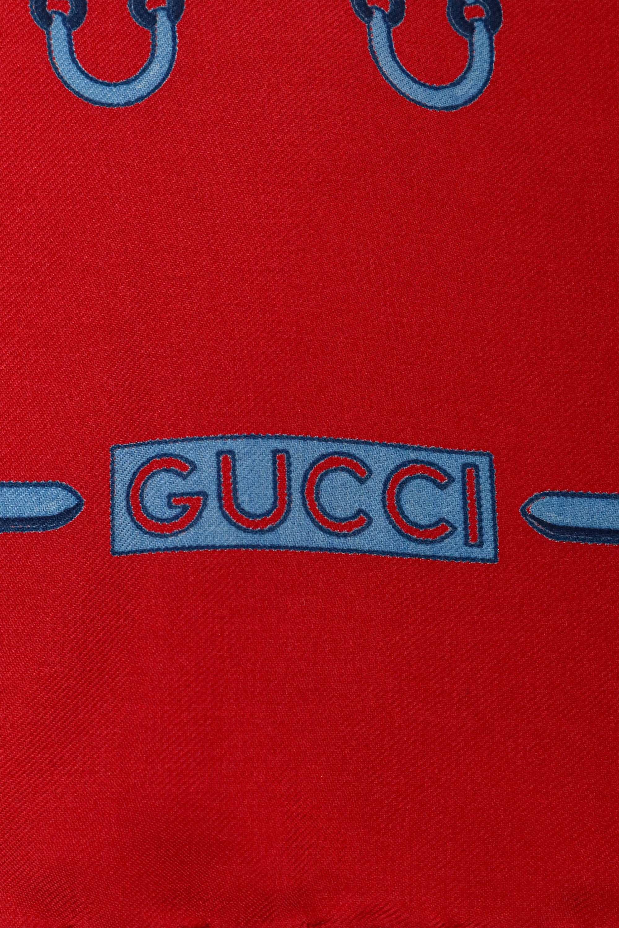 Vintage Gucci Belt Border Scarf logo @ Recess LA