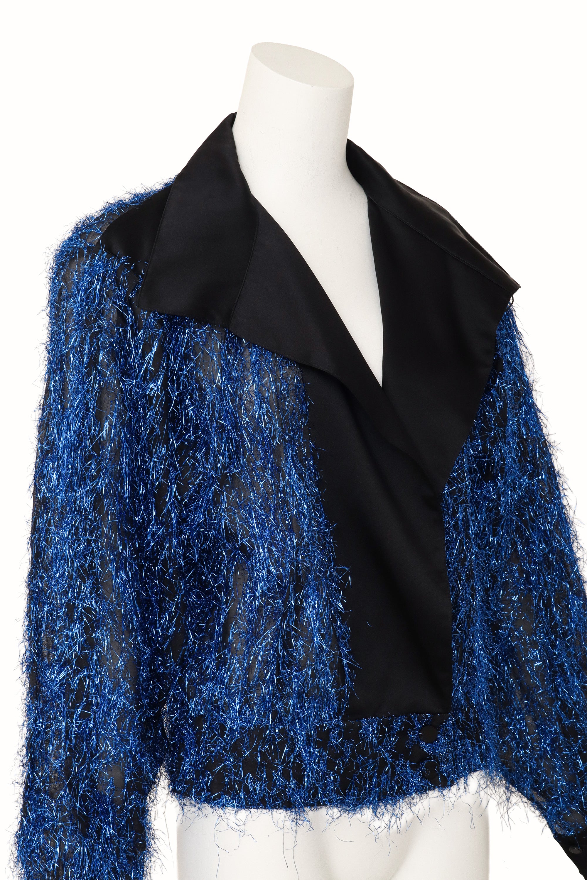 tinsel fringe top by Krizia on mannequin close @ Recess LA