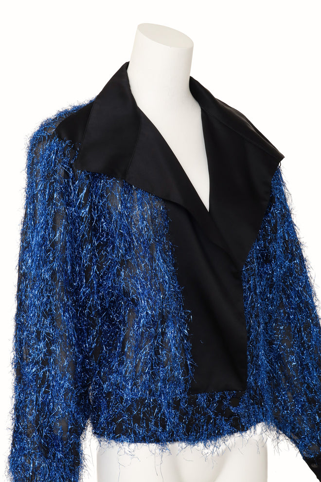 tinsel fringe top by Krizia on mannequin close @ Recess LA