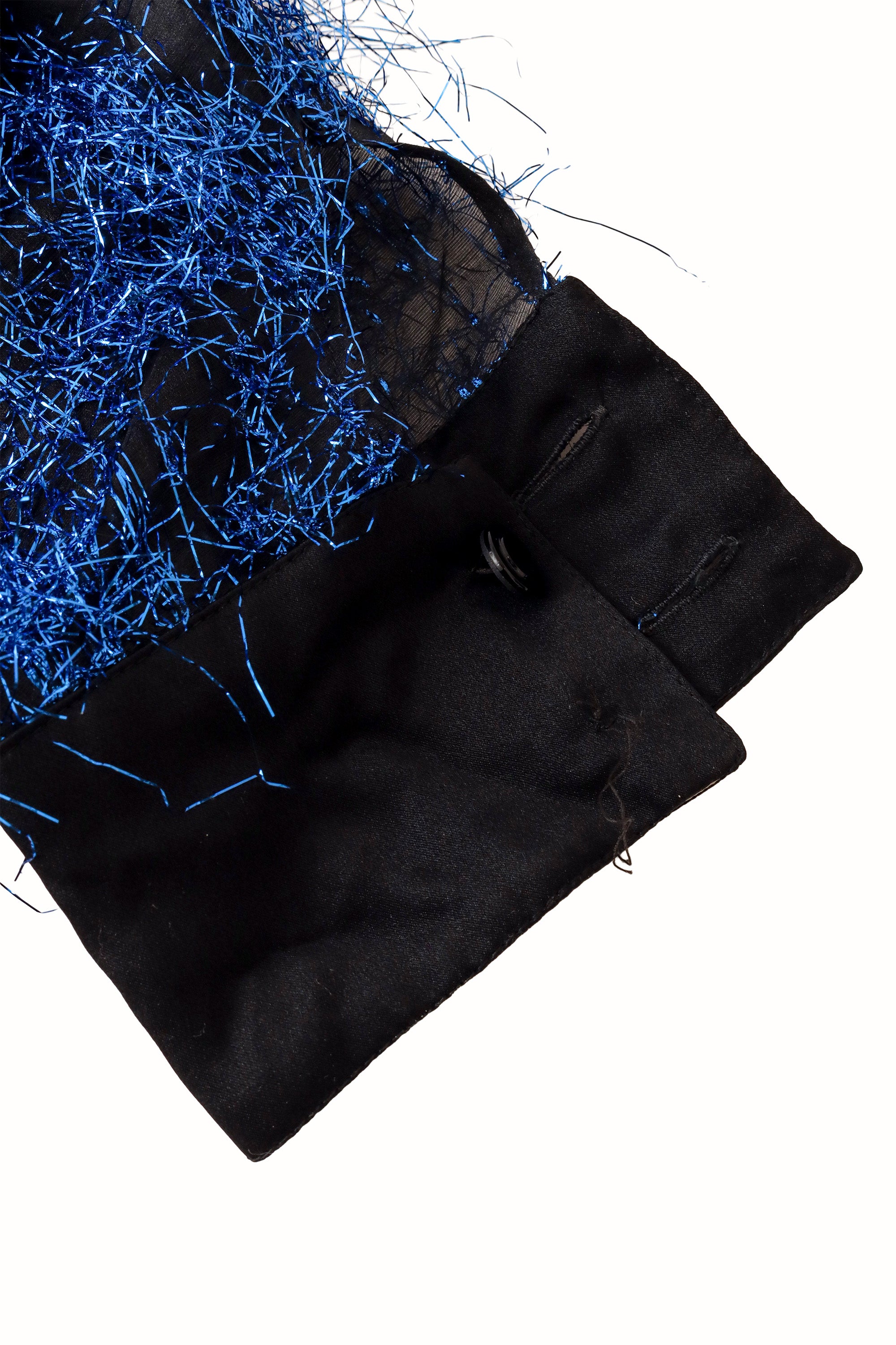 tinsel fringe top by Krizia missing button @ Recess LA