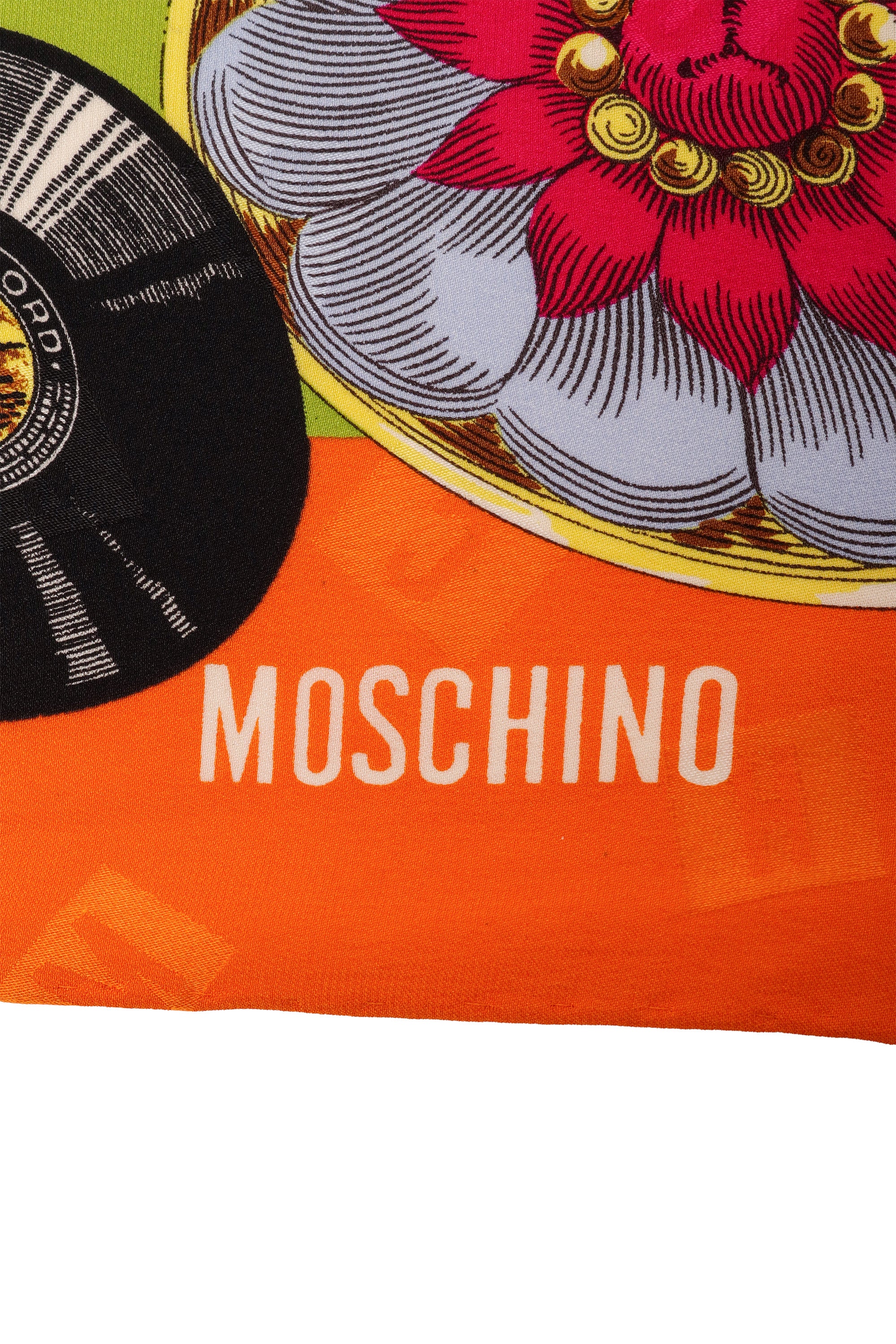 Vintage Moschino Large Zodiac Scarf logo @ Recess LA