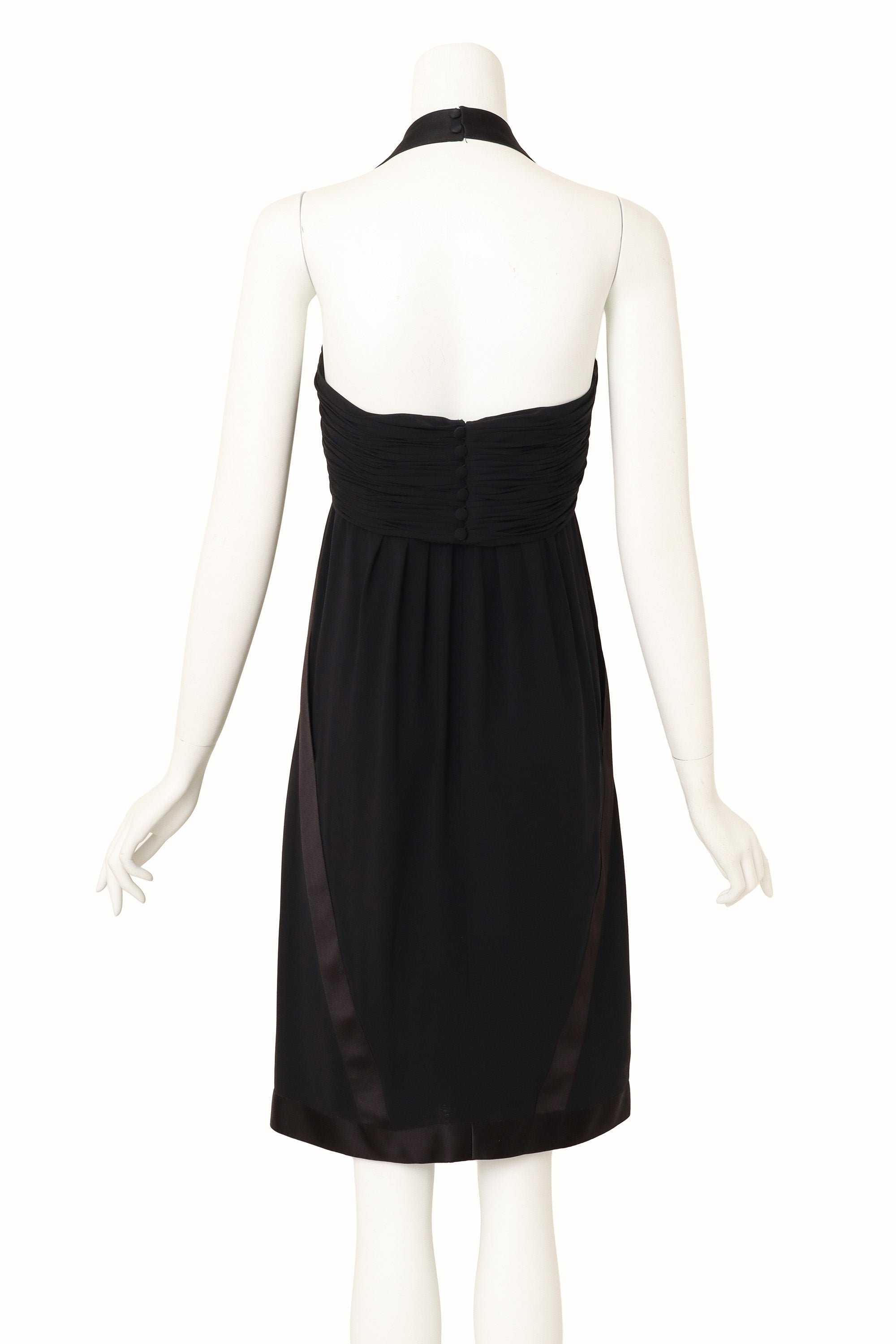 halter cocktail dress by Chanel on mannequin back @ Recess LA