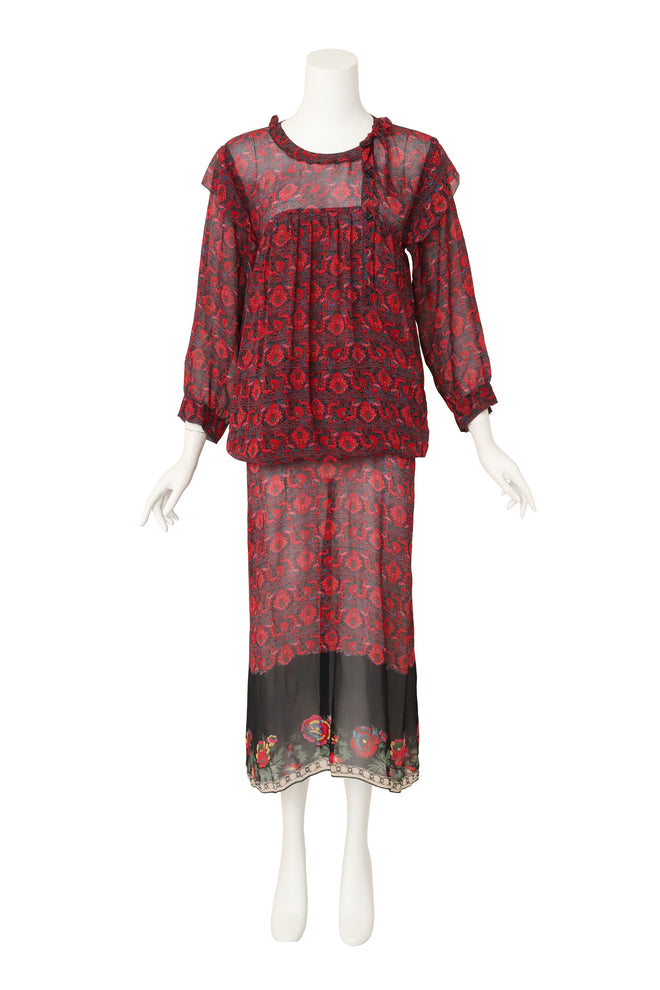 chiffon dress by Sonia Rykiel on mannequin tied up @ Recess LA