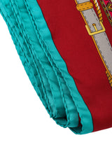 Vintage Courreges Riding Cape Floral Scarf edges @ Recess LA