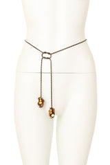 cluster lariat necklace by Daniel Swarovski on mannequin waist @ Recess LA