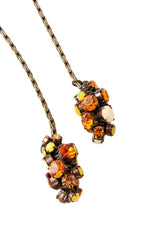 cluster lariat necklace by Daniel Swarovski  clusters close @ Recess LA