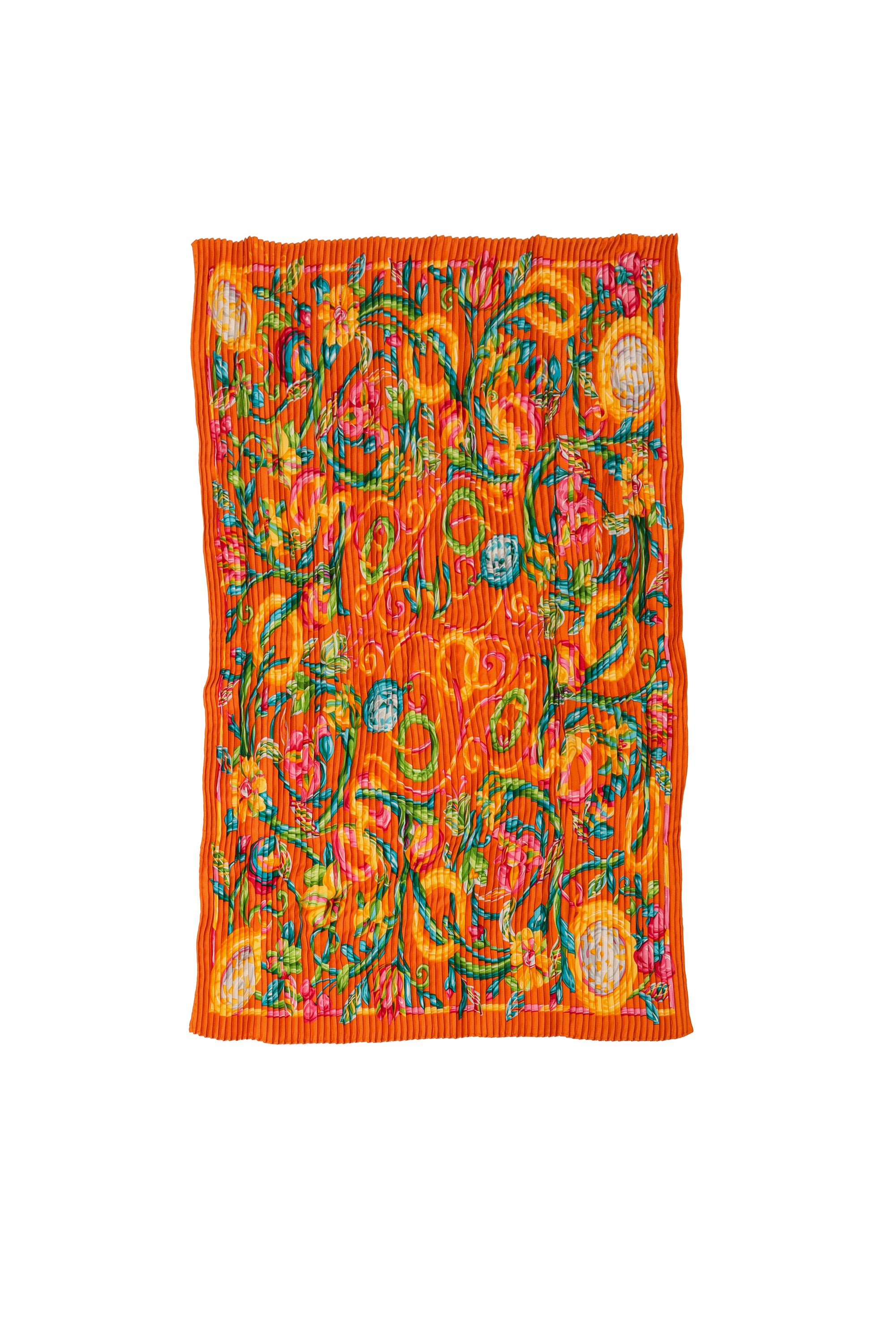 Vintage Celine Pleated Floral Scarf @ Recess LA