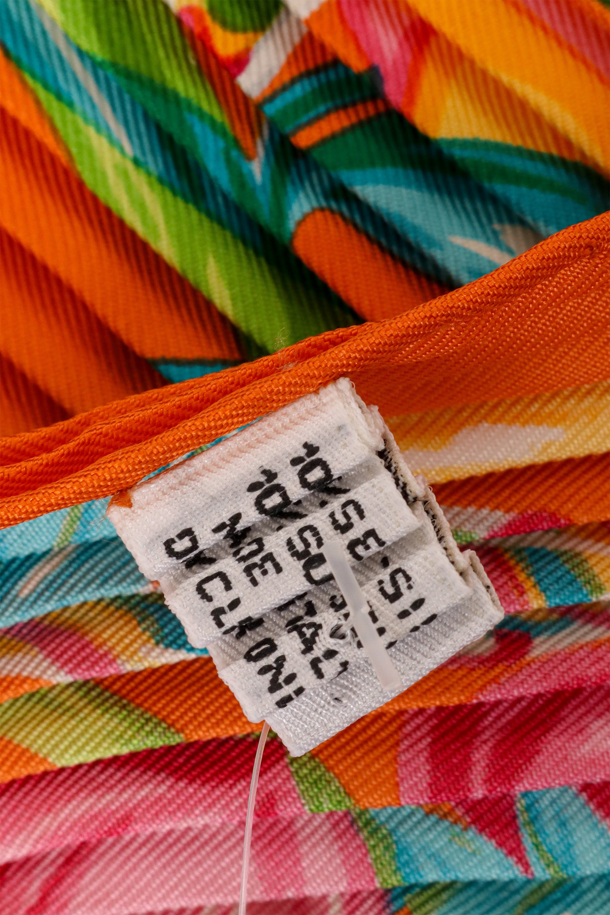 Vintage Celine Pleated Floral Scarf label @ Recess LA