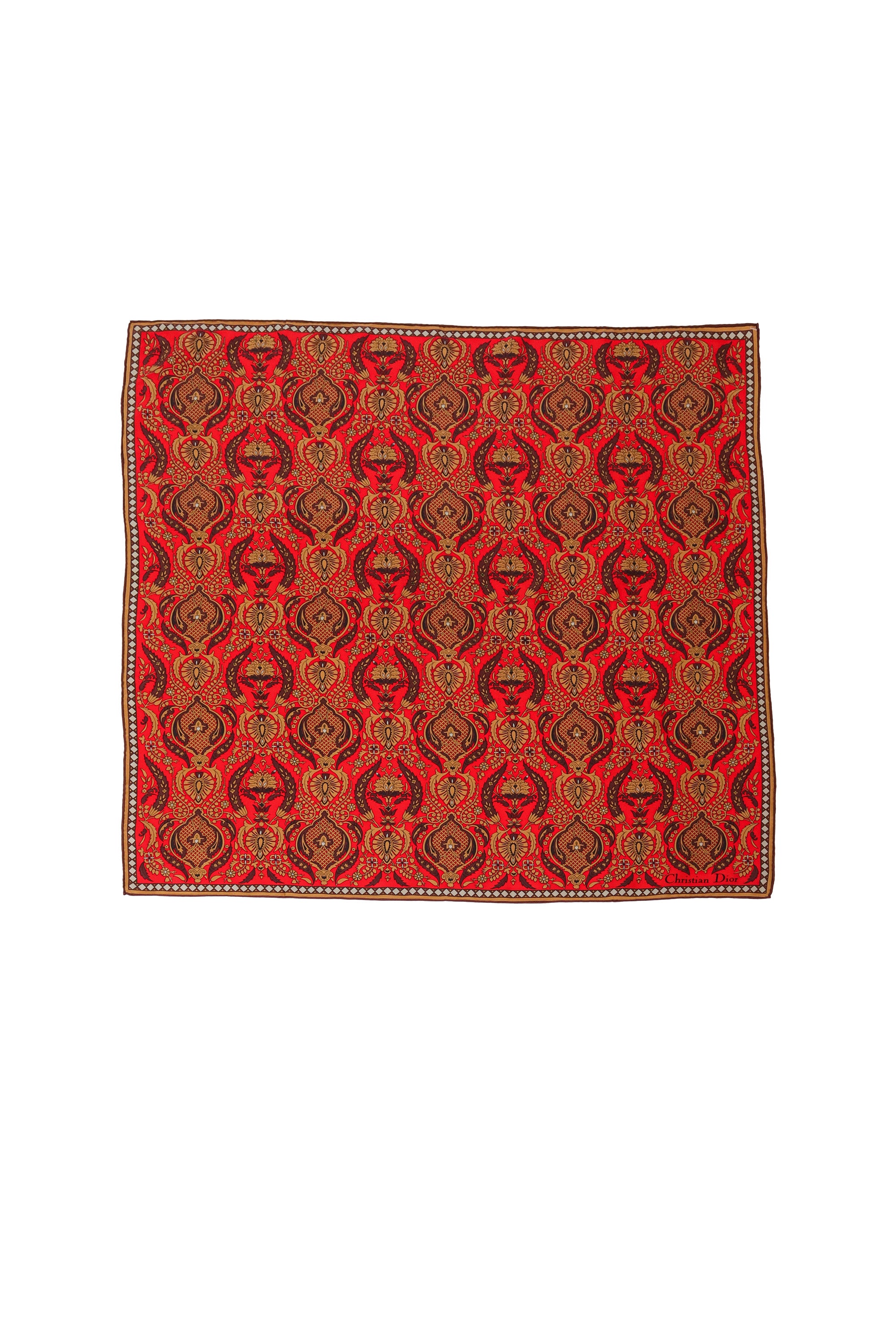 Vintage Christian Dior Petite Paisley Motif Scarf @ Recess LA