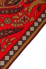 Vintage Christian Dior Petite Paisley Motif Scarf faint marks @ Recess LA