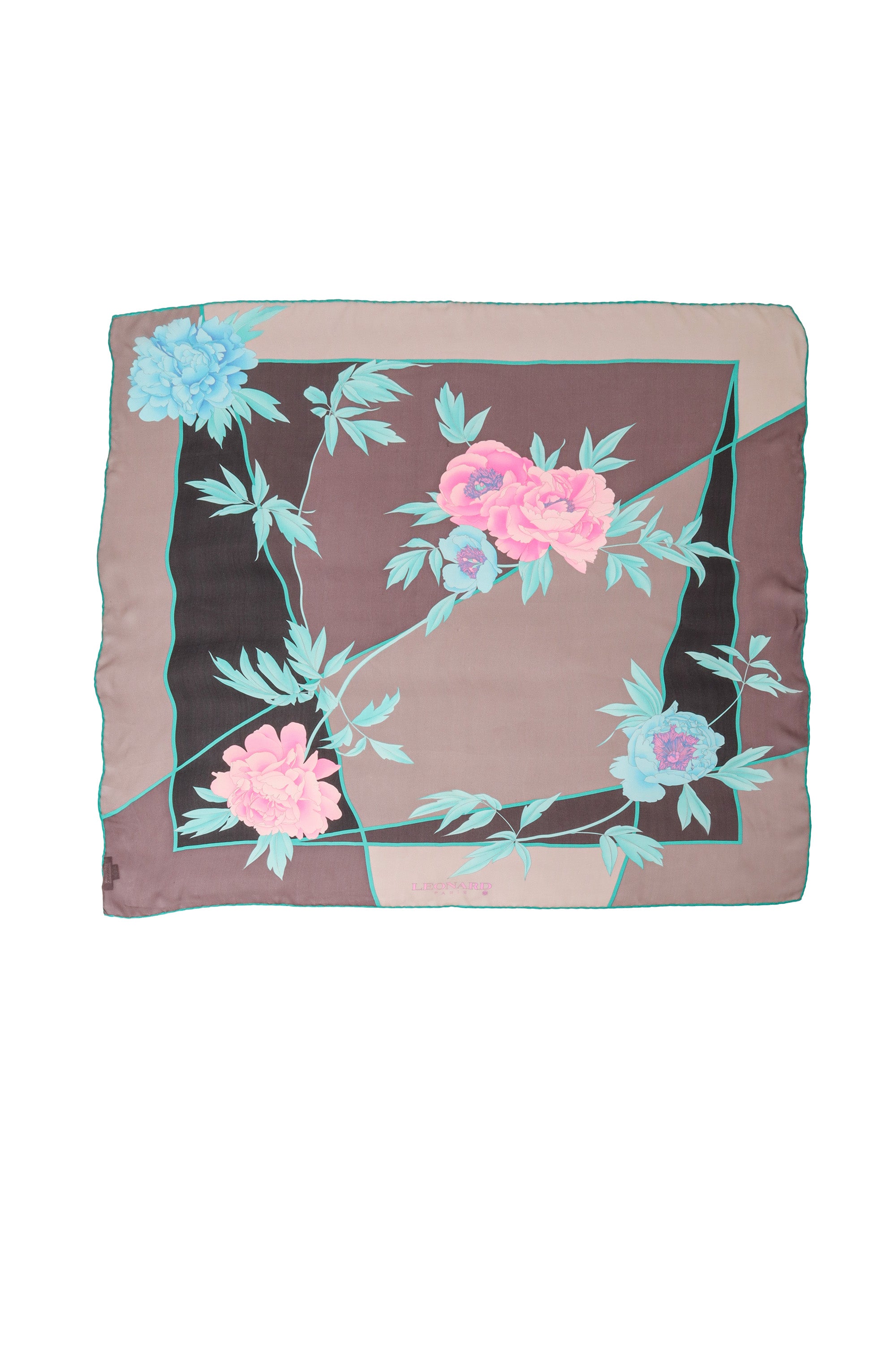 Vintage Leonard Sheer Peony Scarf @ Recess LA