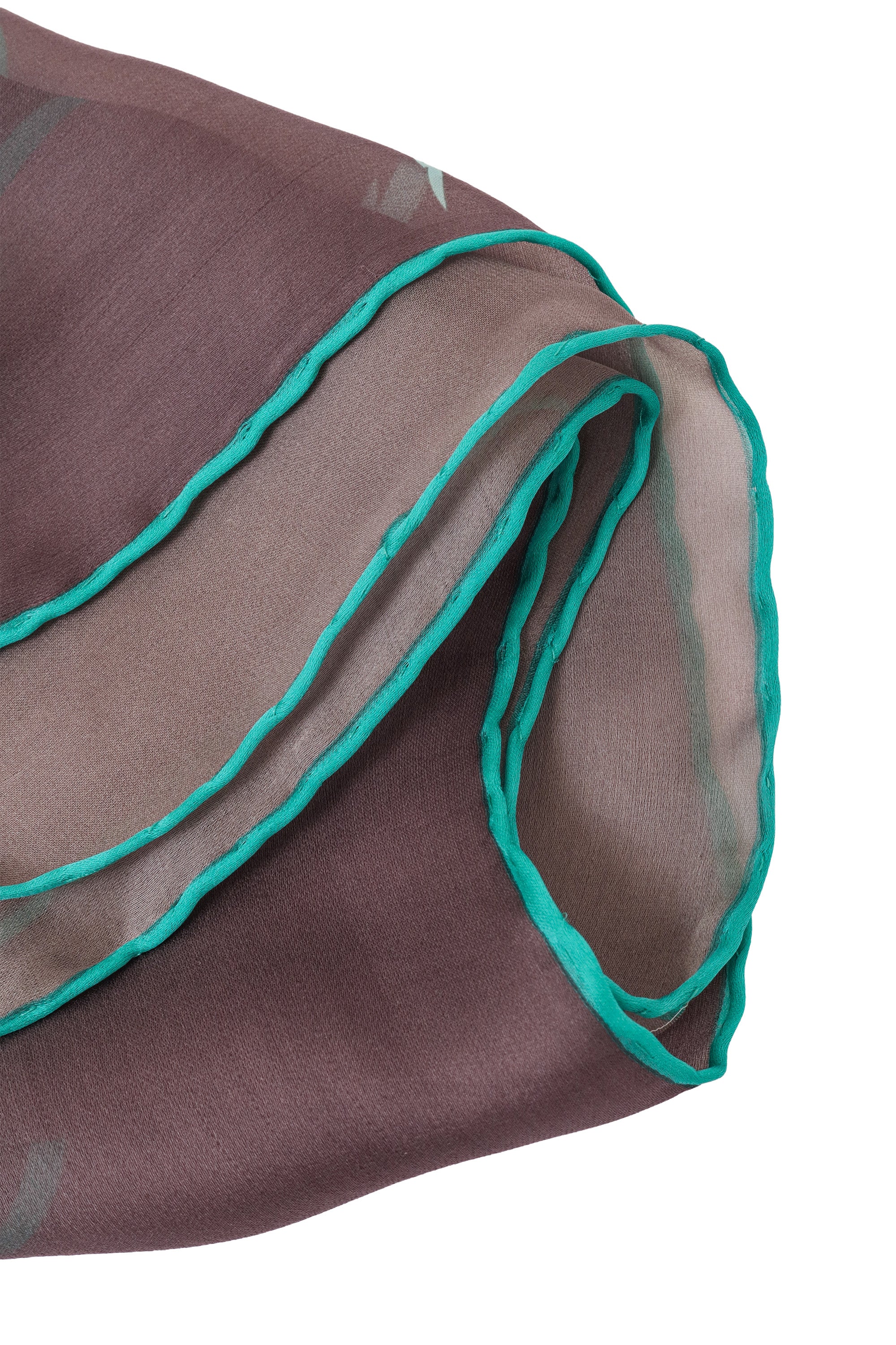 Vintage Leonard Sheer Peony Scarf edges @ Recess LA