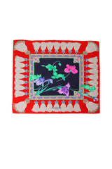 Vintage Leonard Floral Pearl Tassel Scarf @ Recess LA