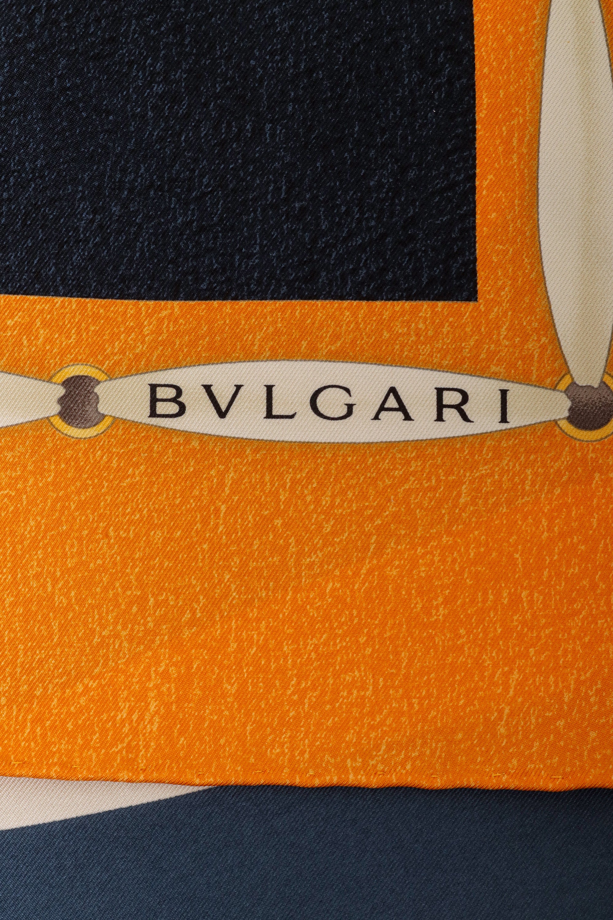 Vintage Bvlgari Davide Pizzigoni Mural Scarf logo @ Recess LA