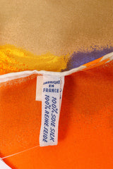 Vintage Nina Ricci Watercolor Flower Scarf label @ Recess LA