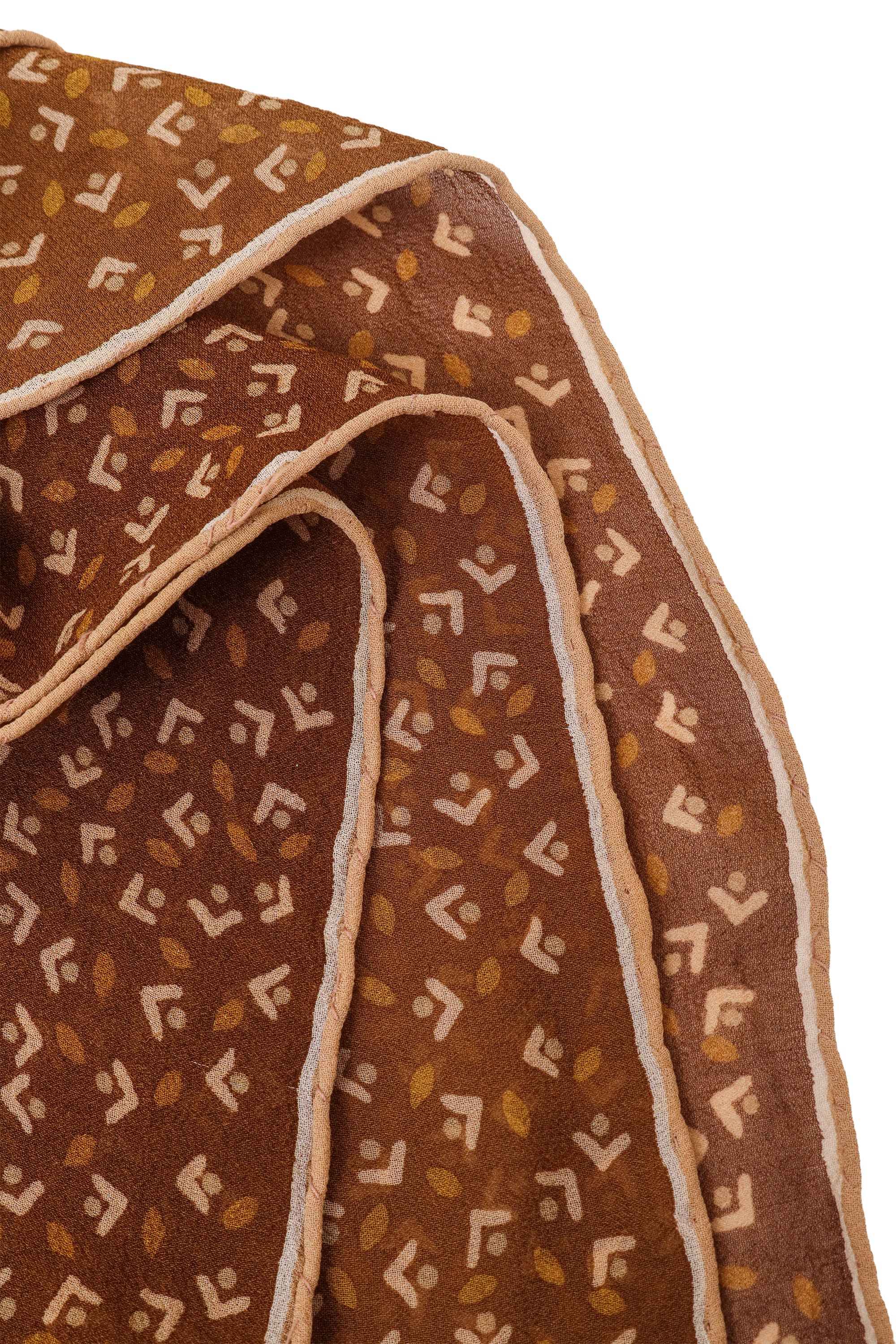 Vintage Missoni Female Sketch Collage Scarf edges @ Recess LA