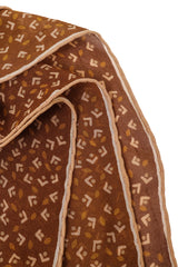 Vintage Missoni Female Sketch Collage Scarf edges @ Recess LA