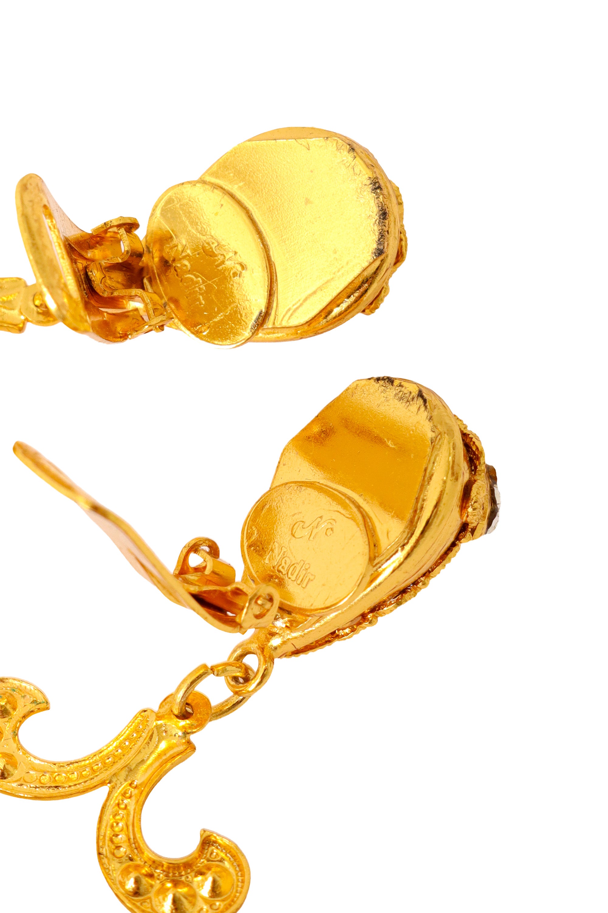 three pearl earrings by Nadir signature @ Recess LA