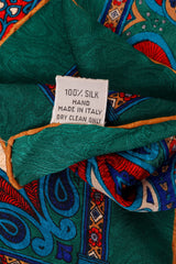 Vintage Fendi Heart Paisley Scarf label @ Recess LA