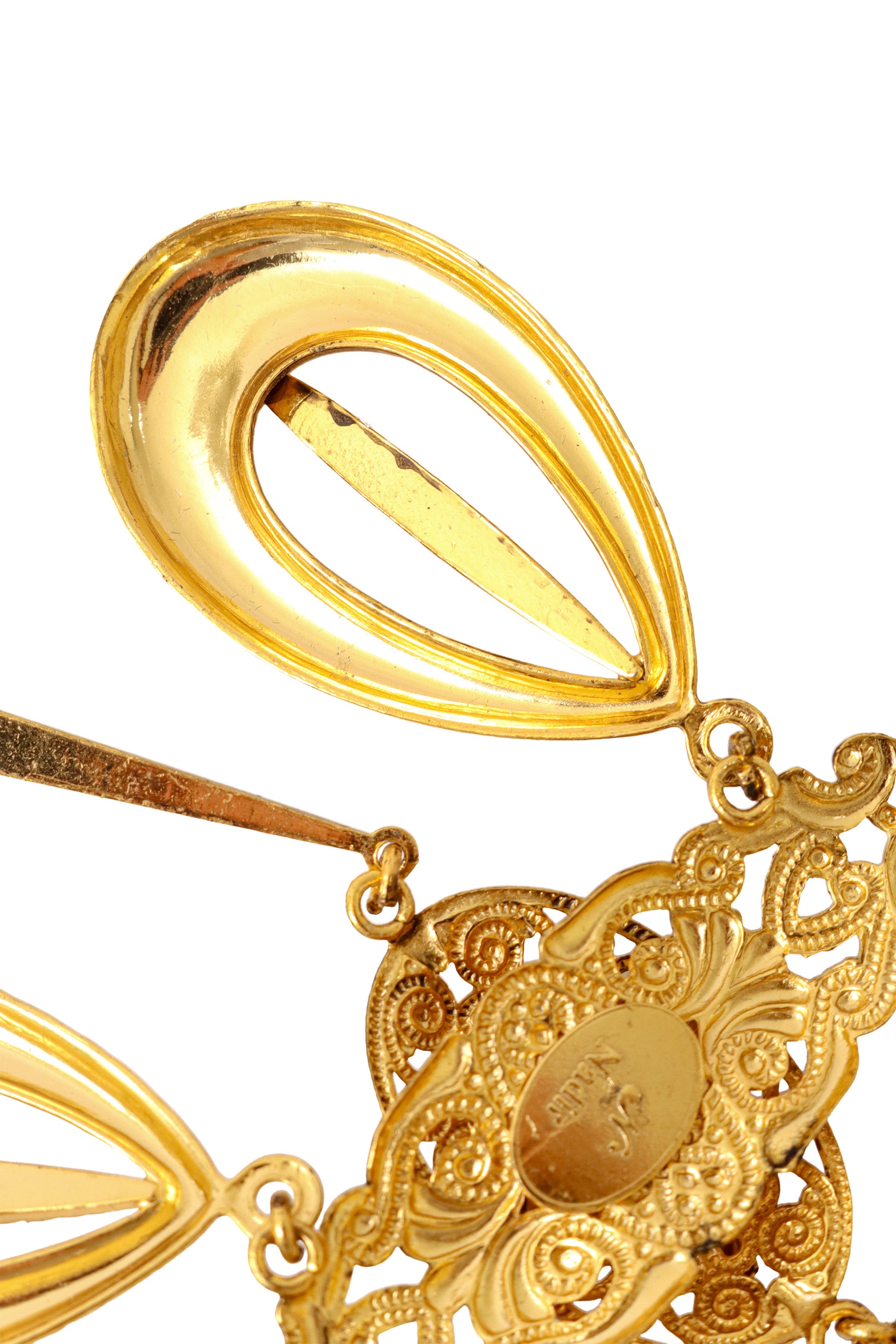 oval drop earrings by Nadir tarnish @ Recess LA