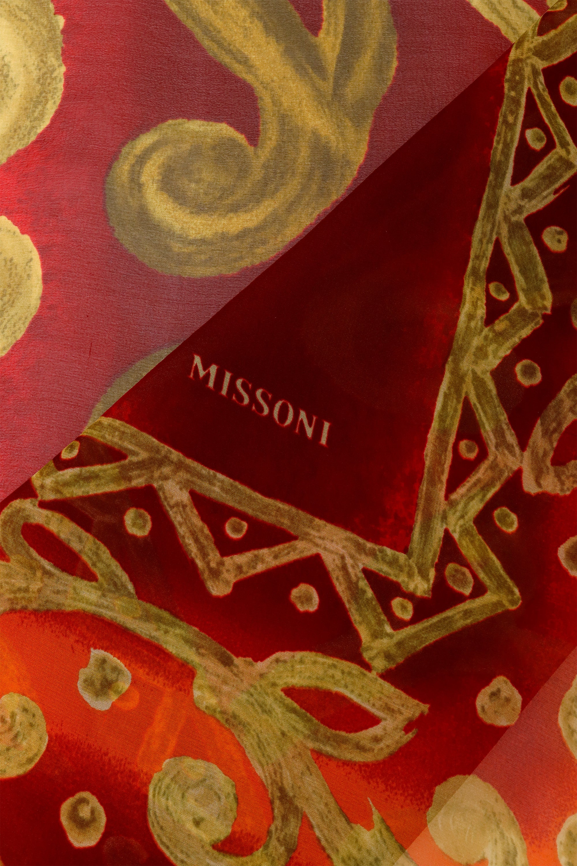 Vintage Missoni Filigree Vine Scarf logo @ Recess LA