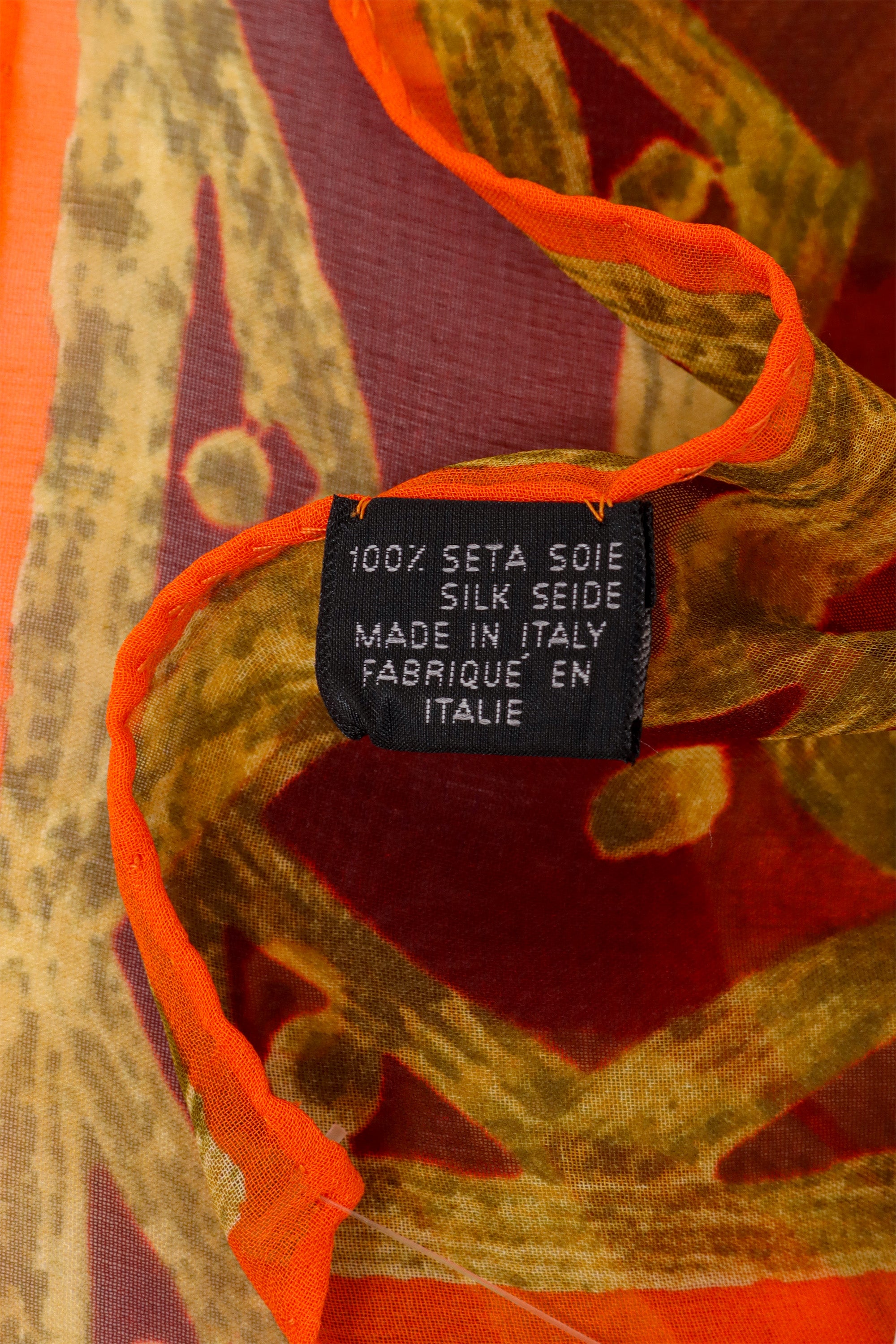 Vintage Missoni Filigree Vine Scarf label @ Recess LA